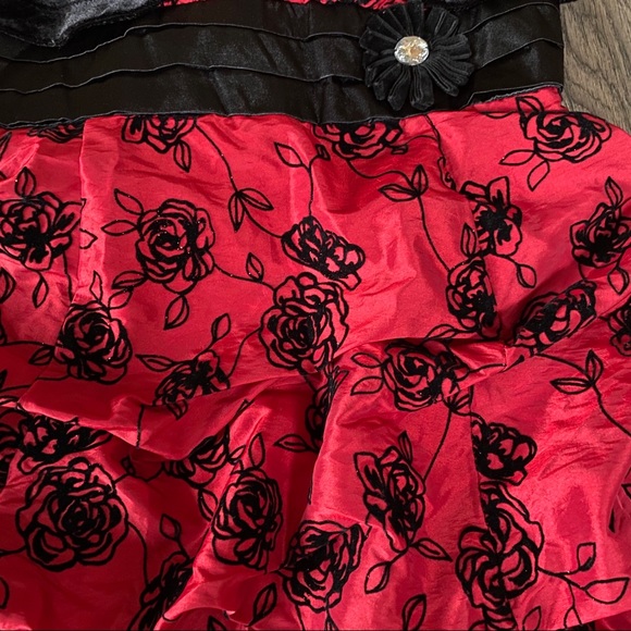 NWT By and By Girl red rose party dress - Picture 4 of 6